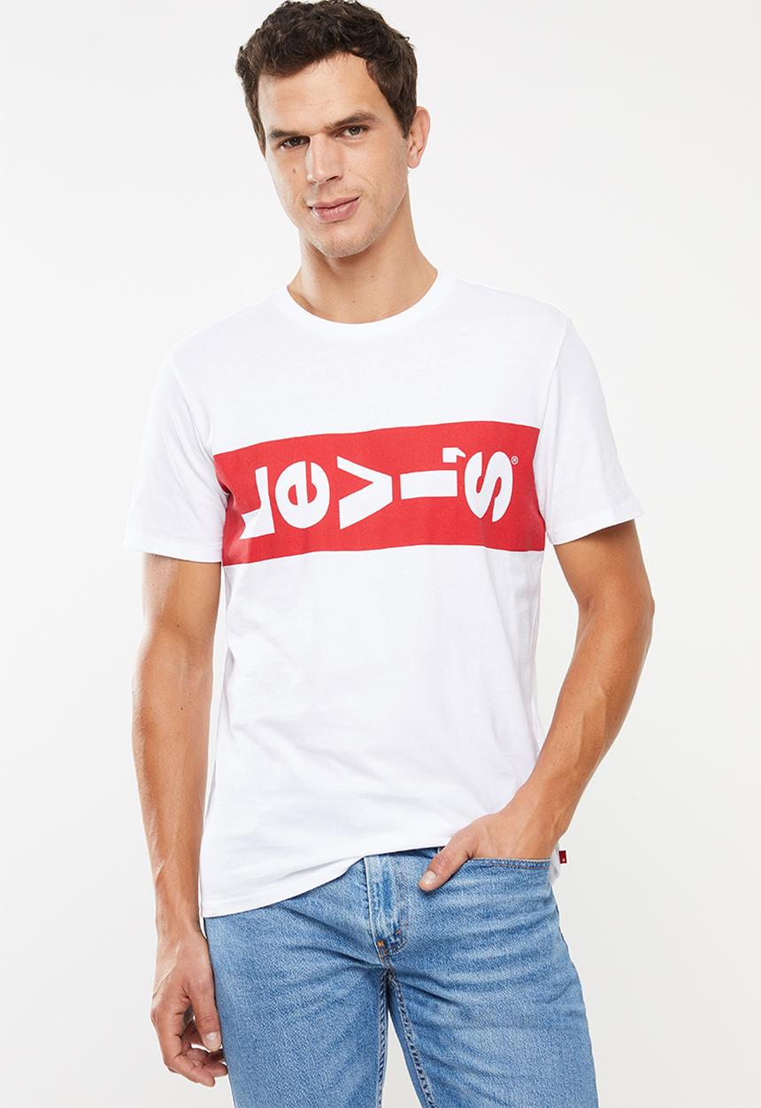 Levi’s® - Graphic short sleeve tee  - white & red