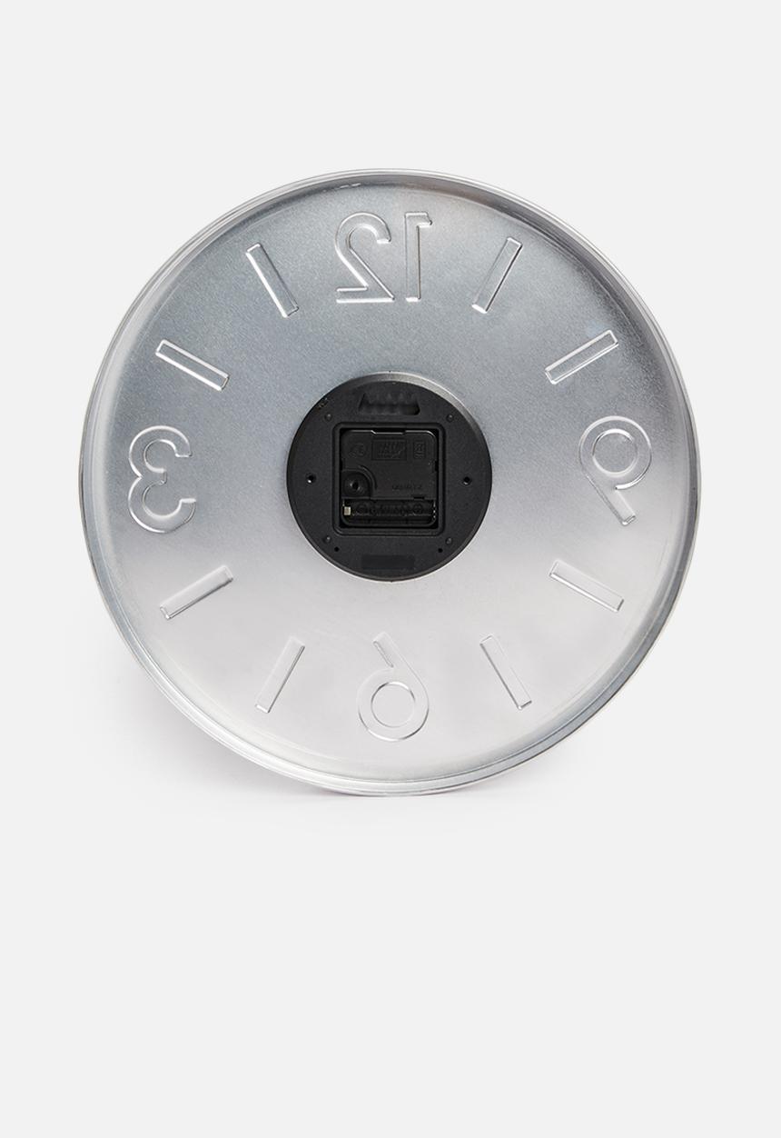 H&S - Embossed aluminium wall clock - copper