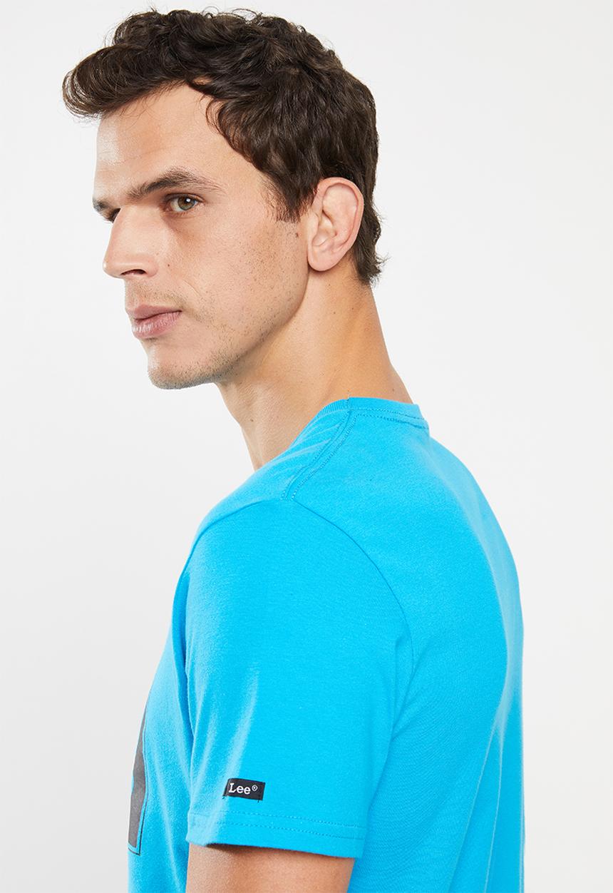 Lee  - Block logo tee - blue