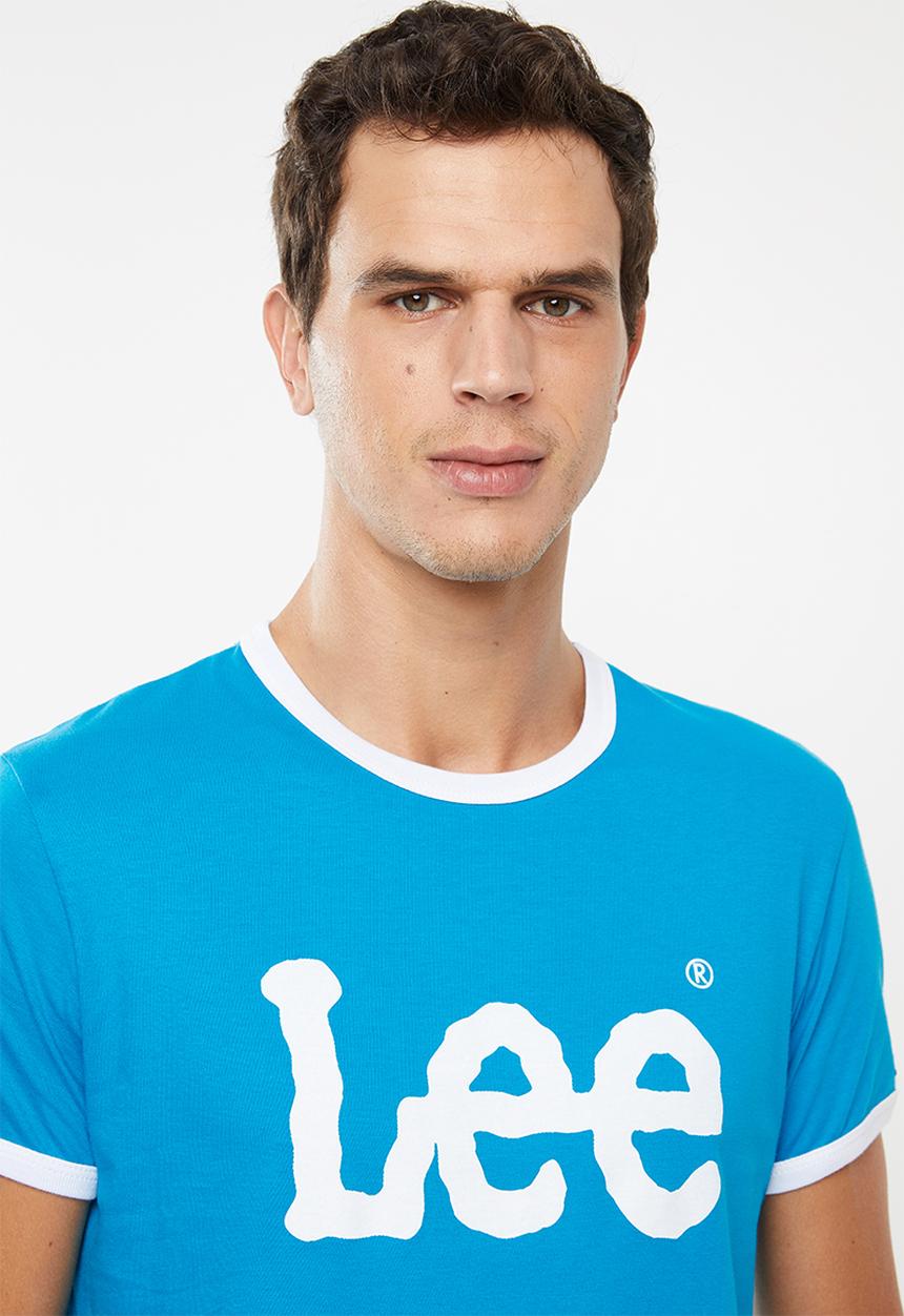 Lee  - Ringer logo tee - blue
