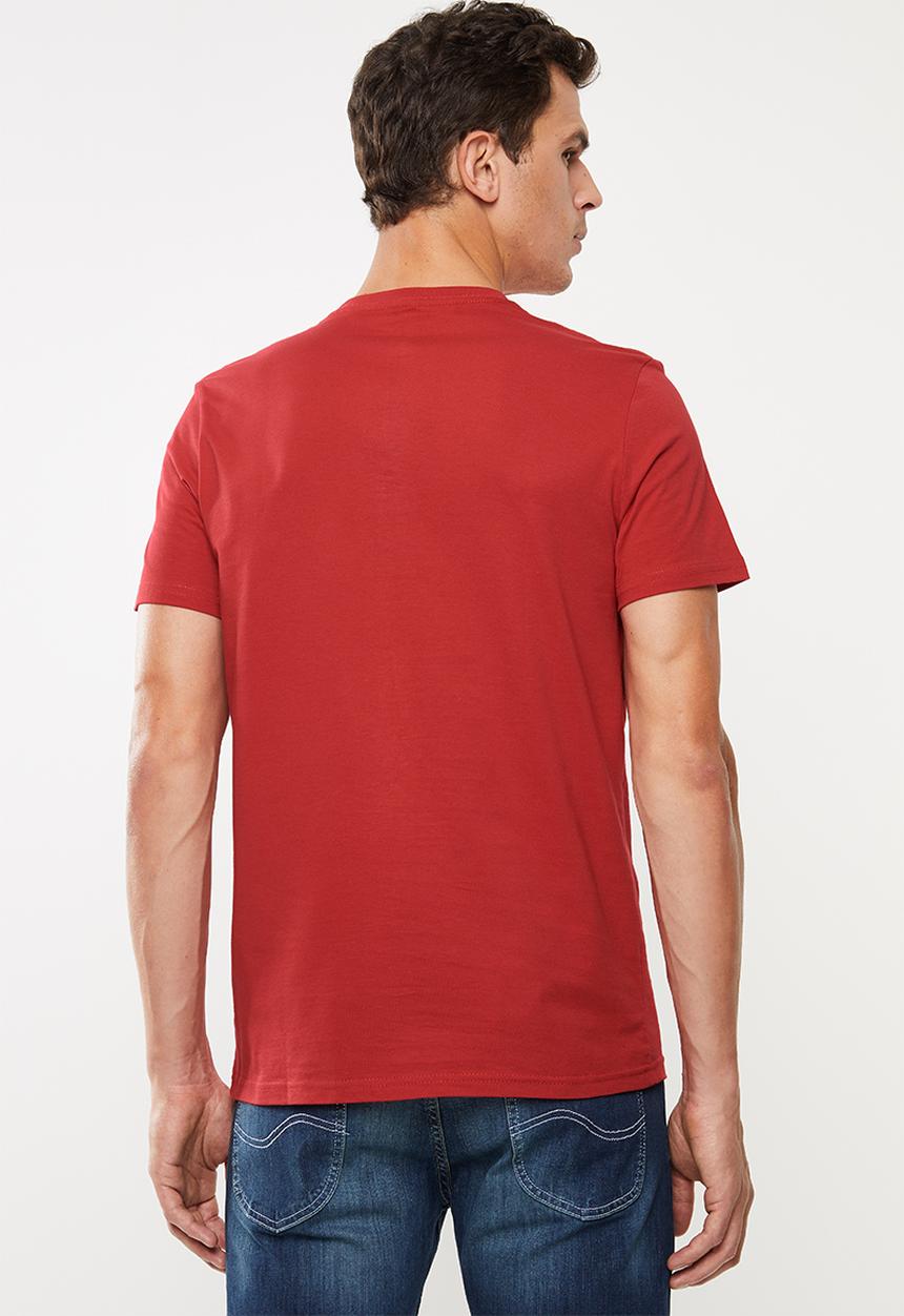 Lee  - New block tee - red