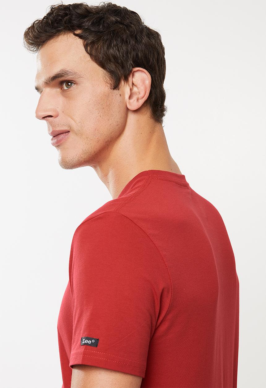 Lee  - New block tee - red