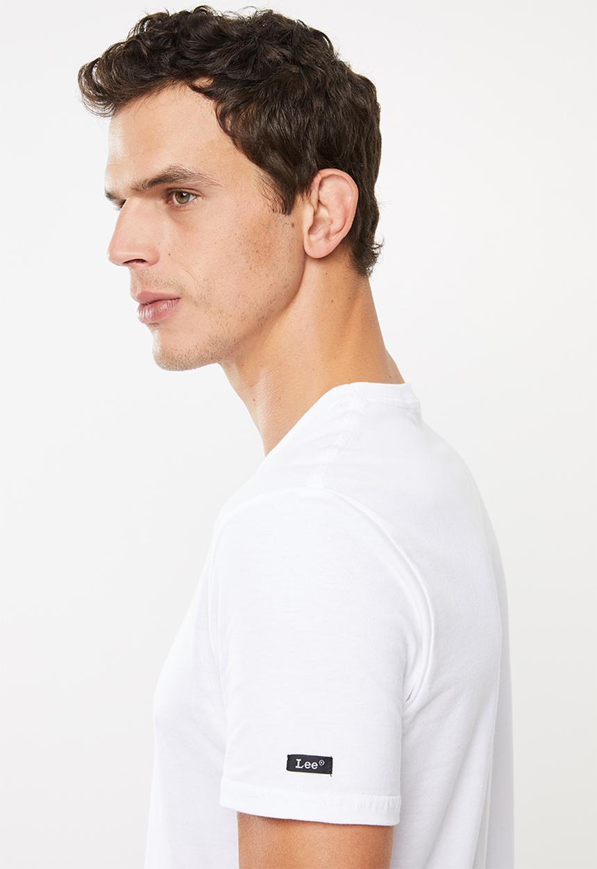 Lee  - New block tee - white