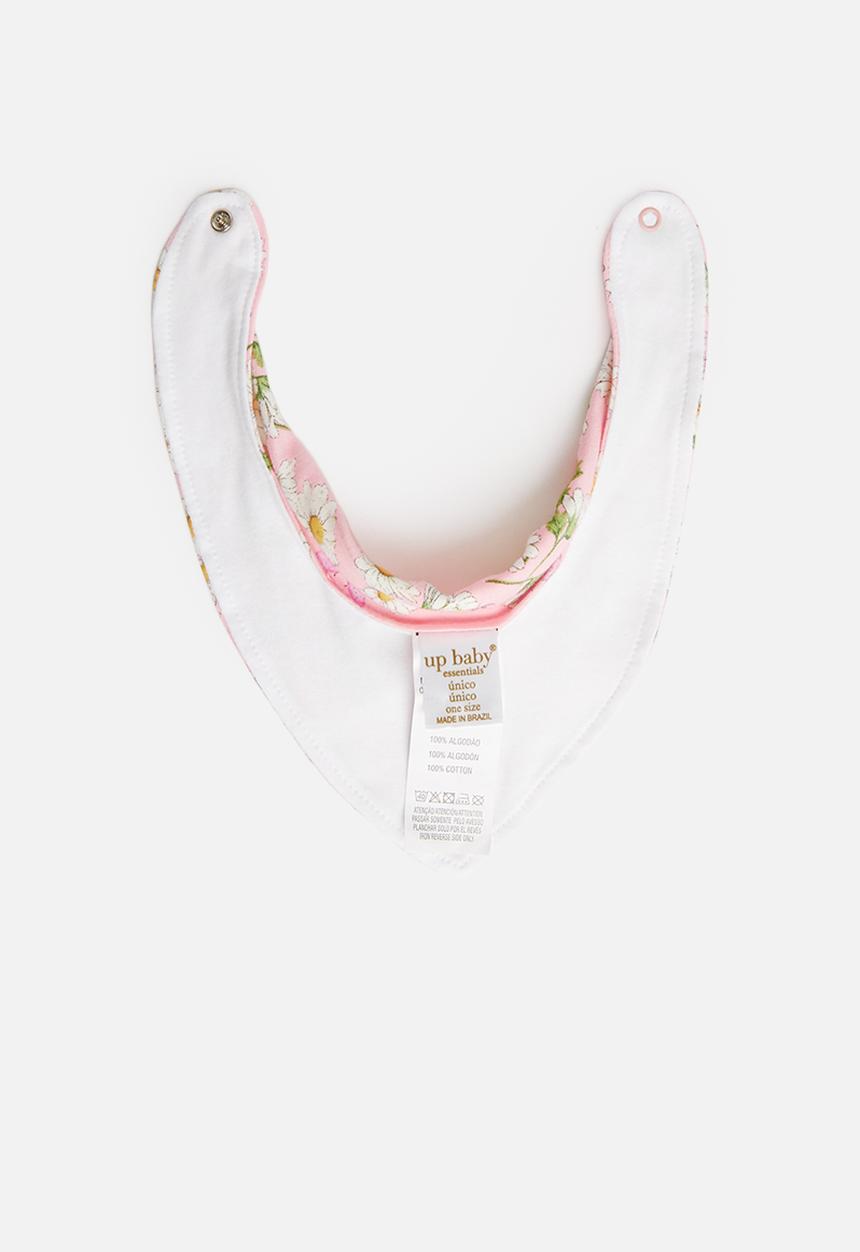 UP Baby - Double face soft jersey bib - pink