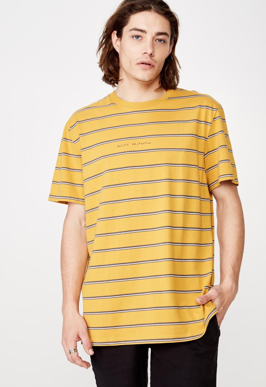 Factorie - Embroidered stripe T-shirt - multi