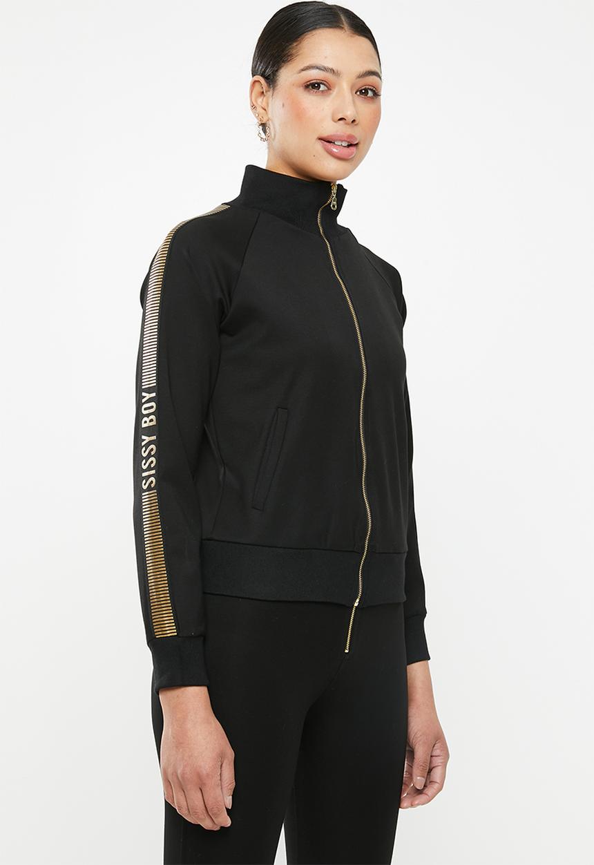 SISSY BOY - Sporty jacket with gold detailing - black