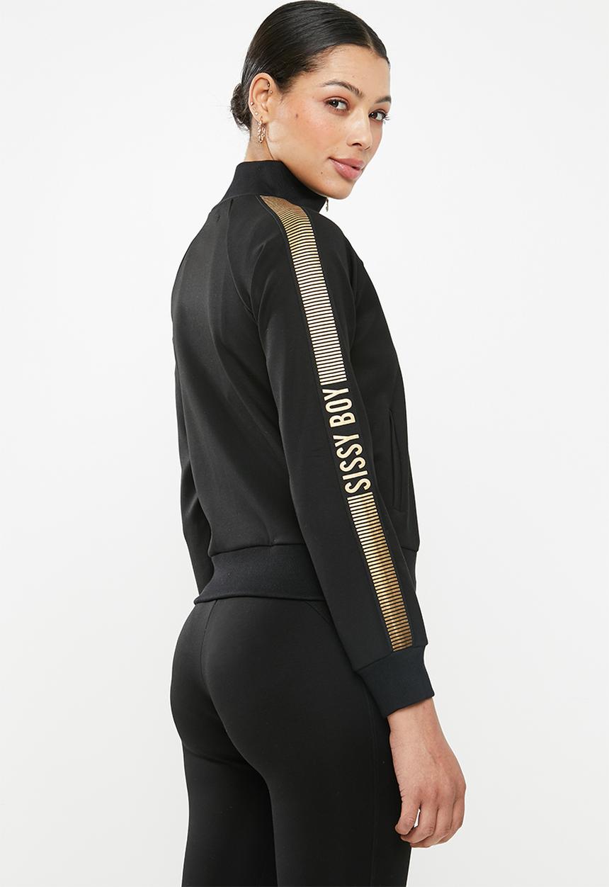 SISSY BOY - Sporty jacket with gold detailing - black