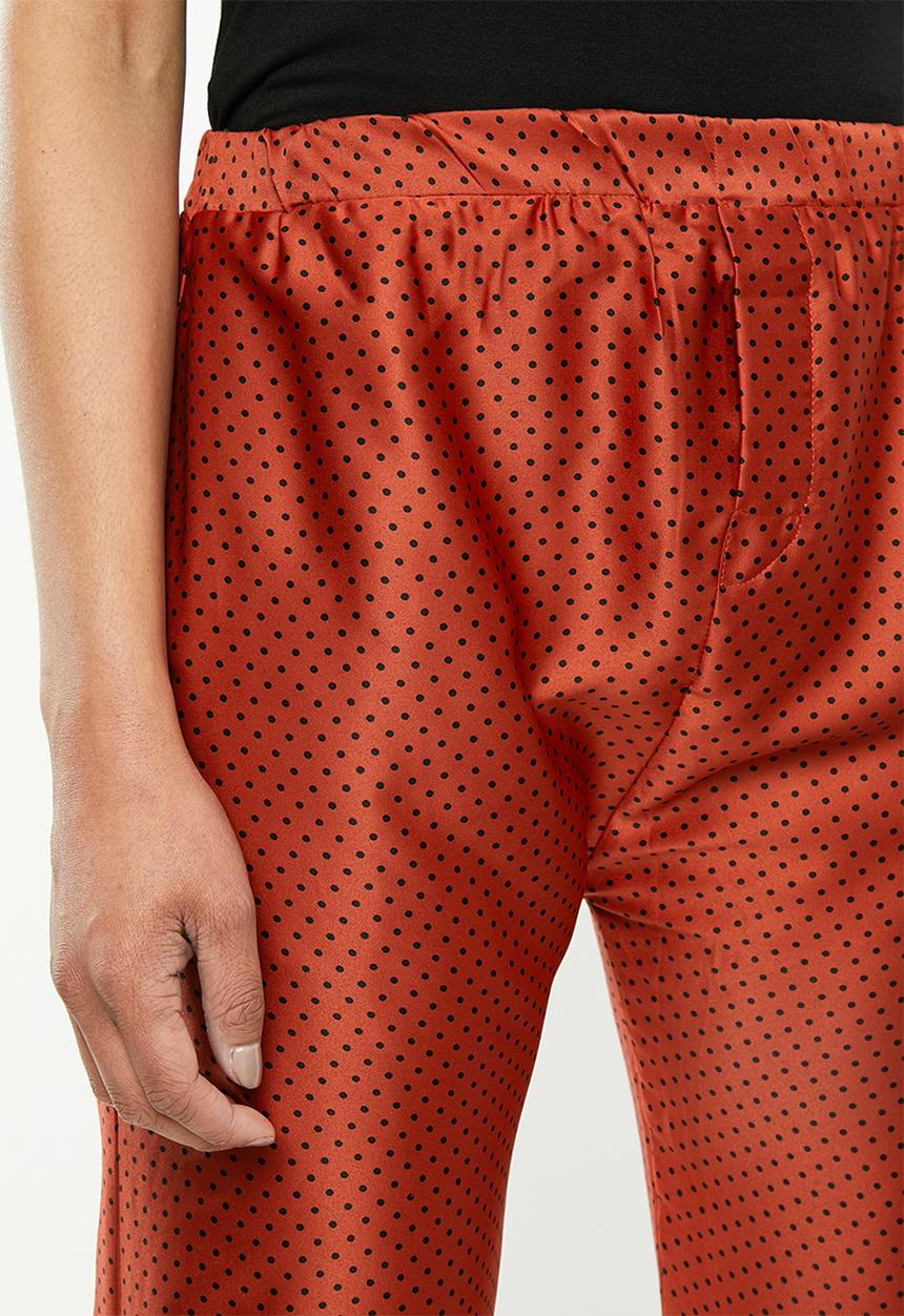 Cotton On - Satin drop crotch pants - red