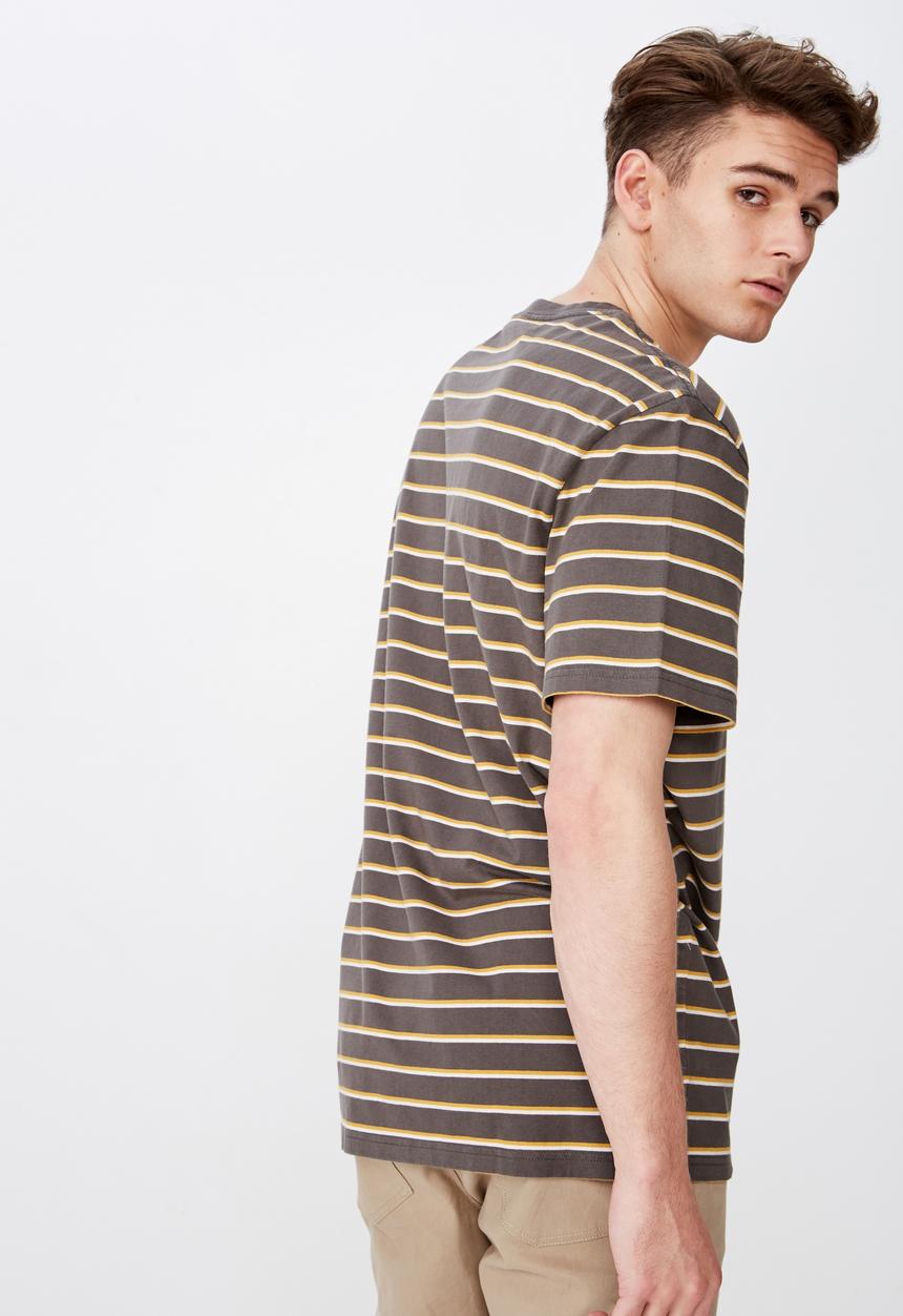 Factorie - Embroidered stripe T-shirt - multi