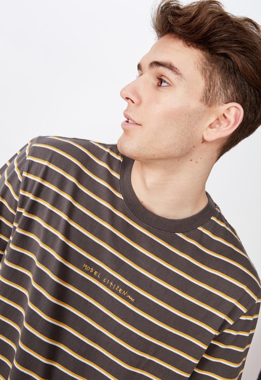 Factorie - Embroidered stripe T-shirt - multi
