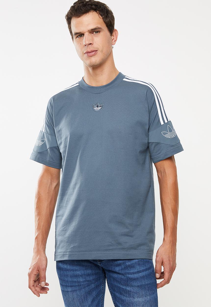adidas Originals - Team signature trefoil T-shirt - blue