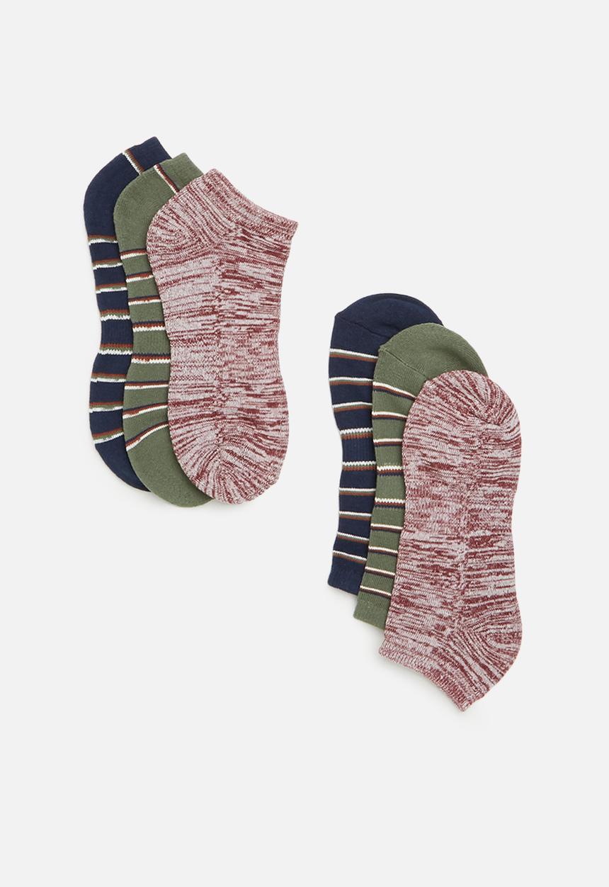 Cotton On - Ankle 3 pack socks - multi