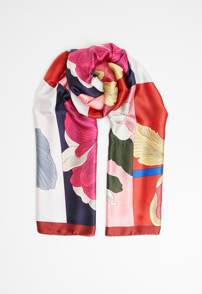 Joy Collectables - Abstract floral scarf - multi