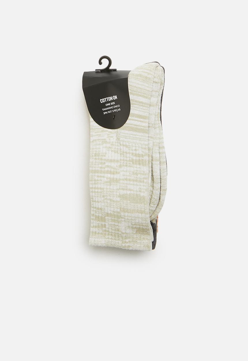 Cotton On - Active 3 pack socks - multi