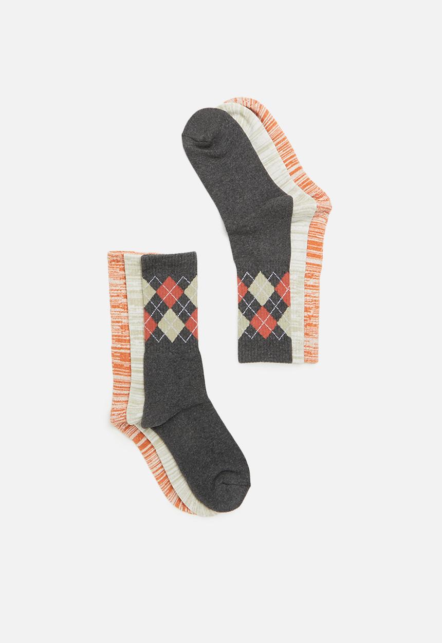 Cotton On - Active 3 pack socks - multi