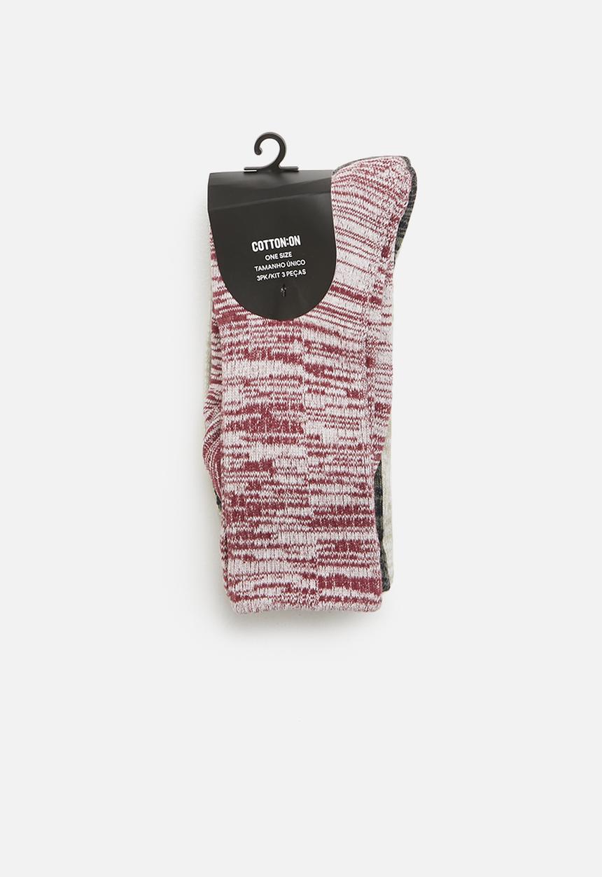 Cotton On - Active 3 pack socks - multi