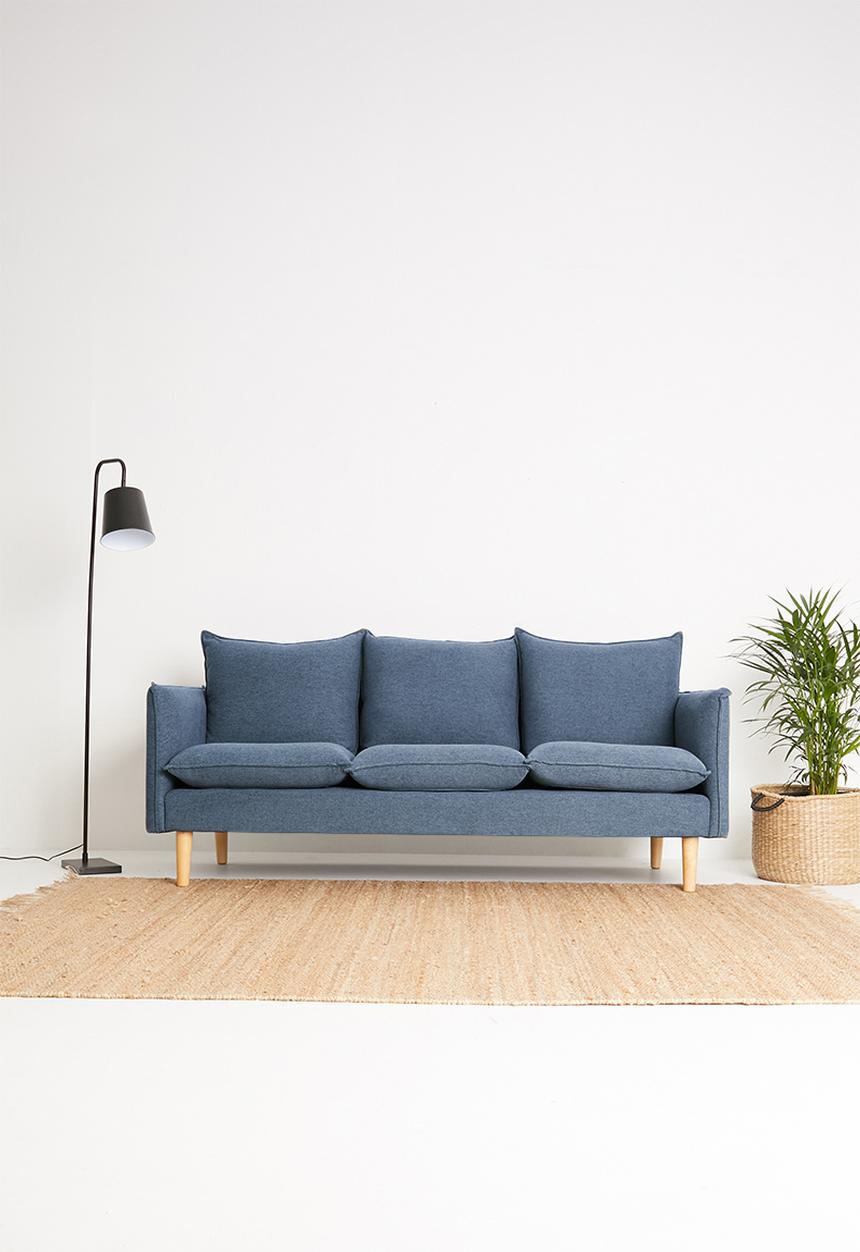 Sixth Floor - Hector 3-seater sofa - navy