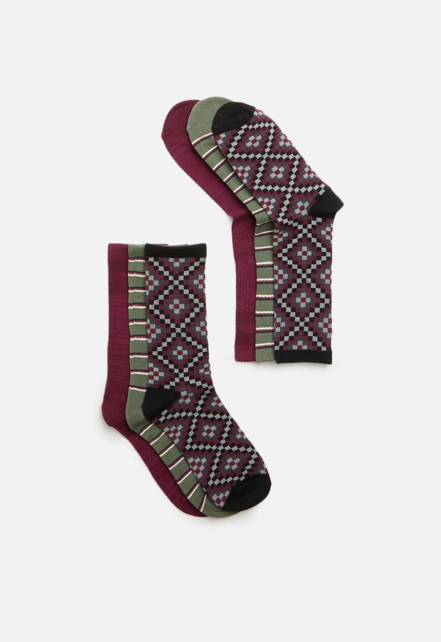 Cotton On - Active 3 pack socks - multi