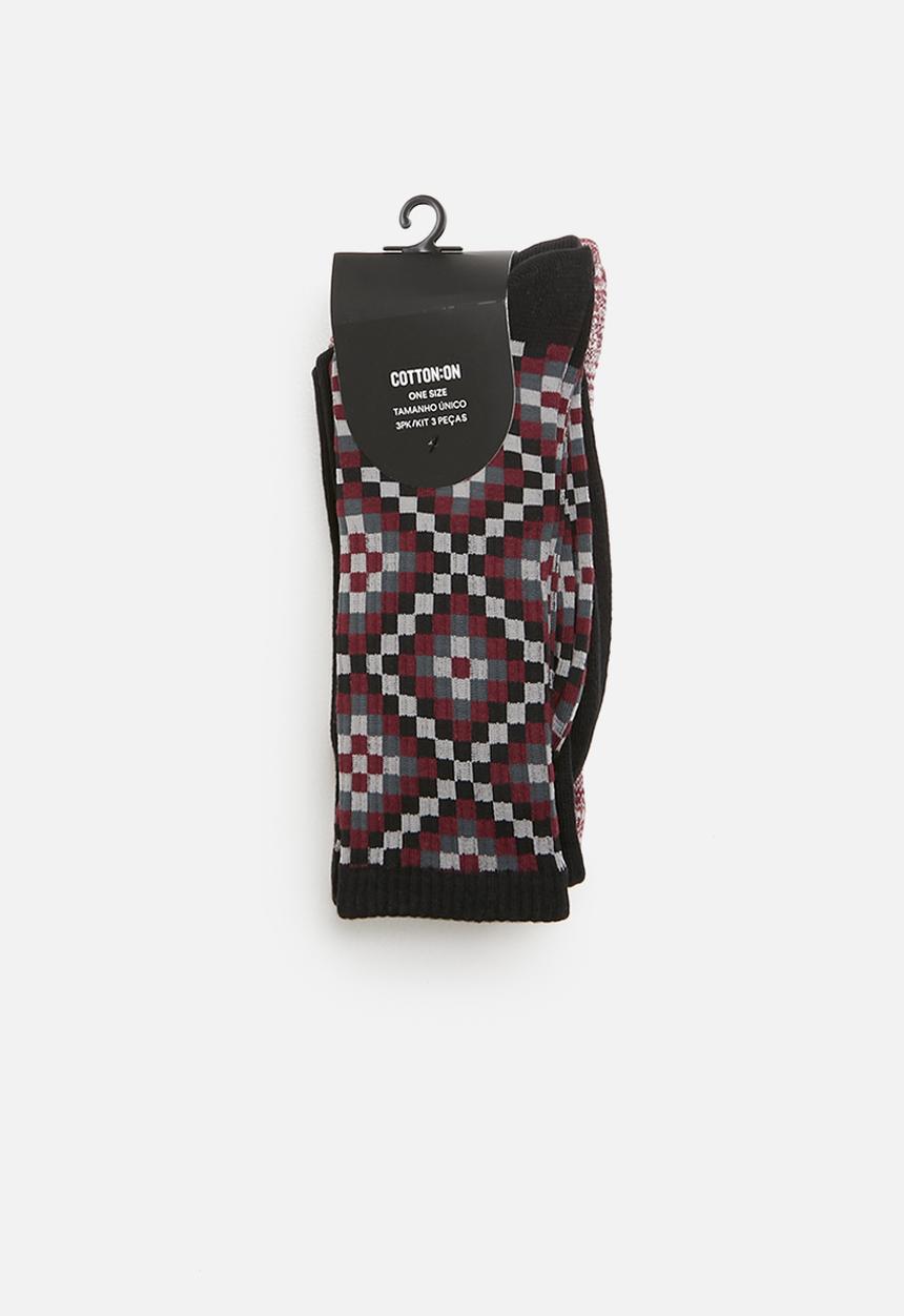 Cotton On - Active 3 pack socks - multi