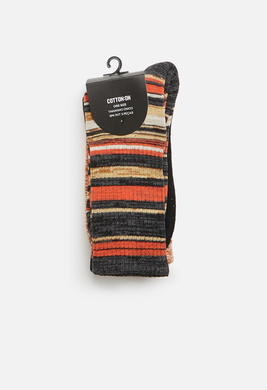 Cotton On - Active 3 pack socks - multi