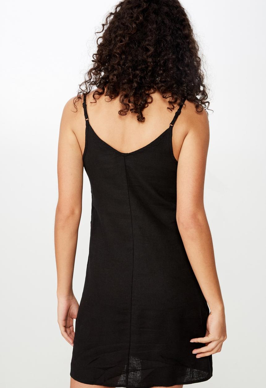 Cotton On - Woven maisy strappy dress  - black