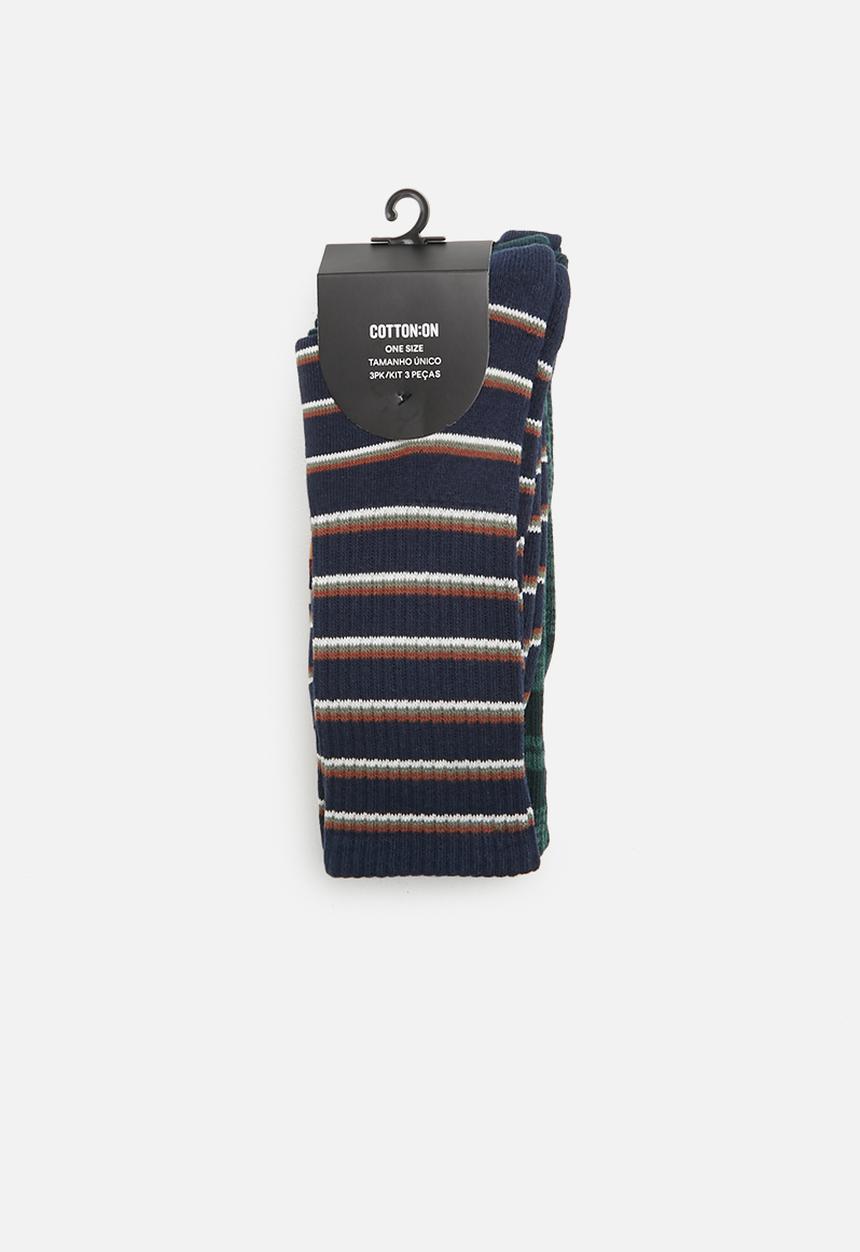 Cotton On - Active 3 pack socks - multi