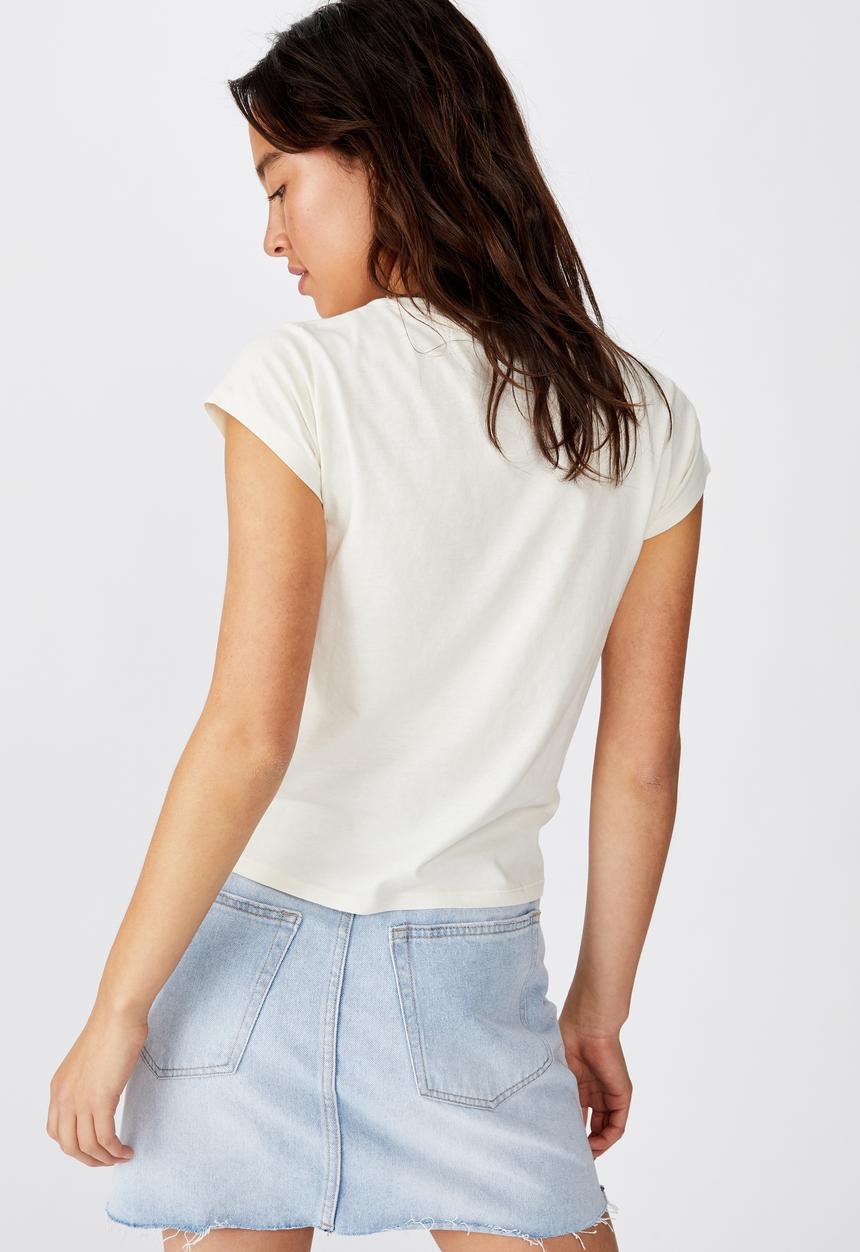Cotton On - Essential art T-shirt - cream