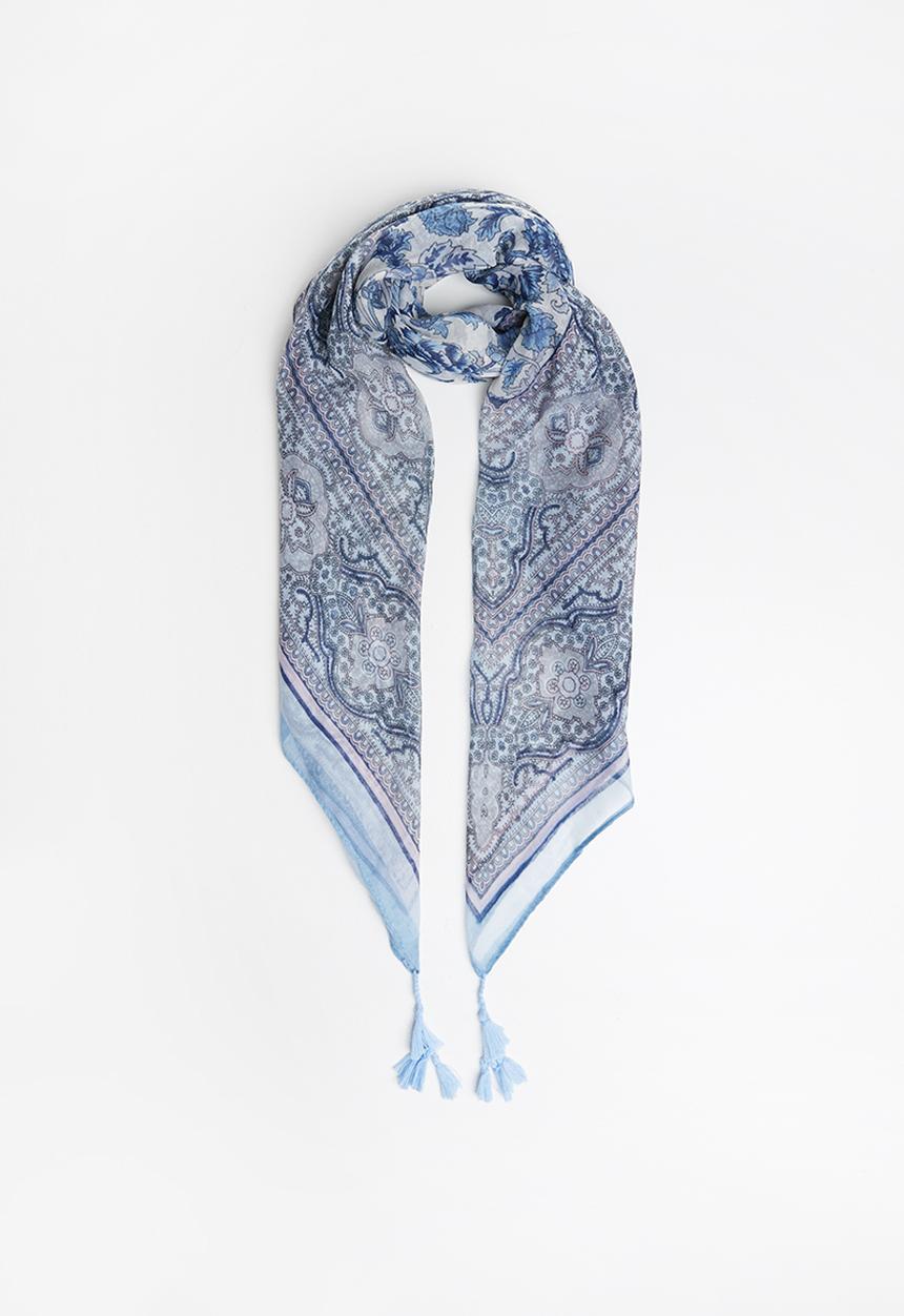 Joy Collectables - Paiseley scarf - blue