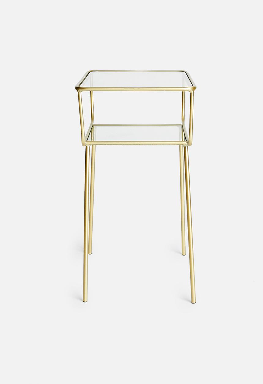 Sixth Floor - Tiffany bedside table - gold