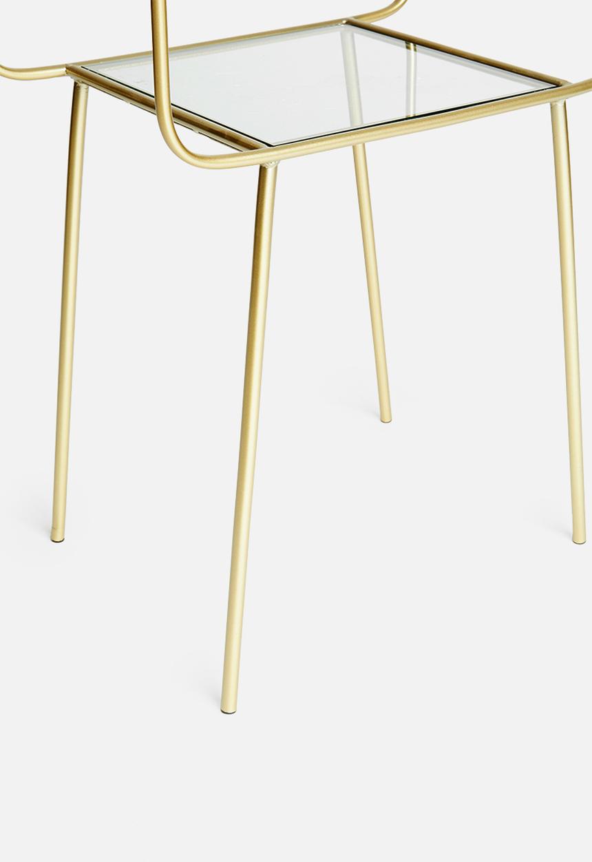Sixth Floor - Tiffany bedside table - gold