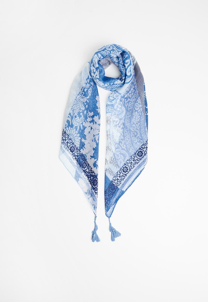Joy Collectables - Paisley scarf - blue & navy