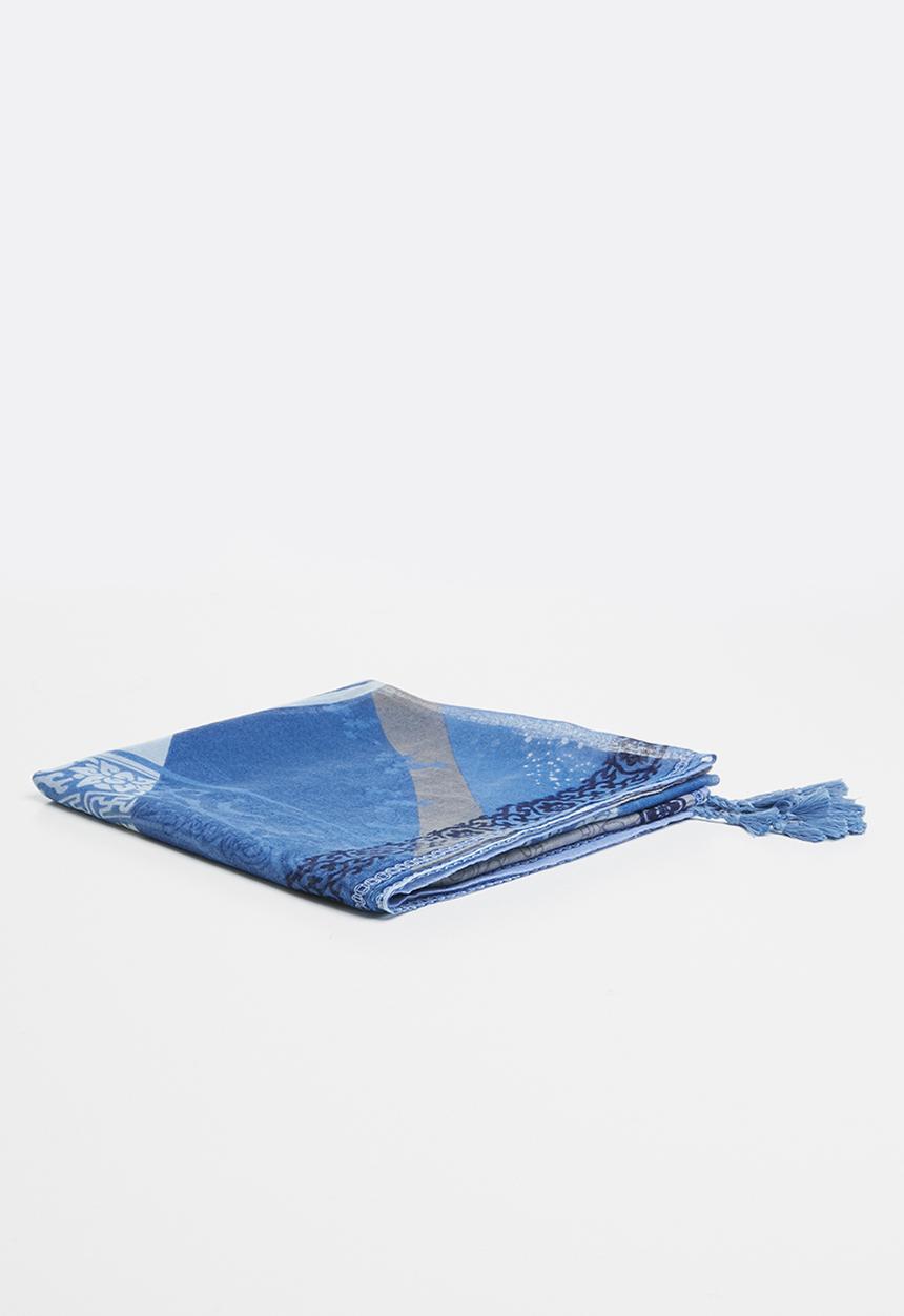 Joy Collectables - Paisley scarf - blue & navy