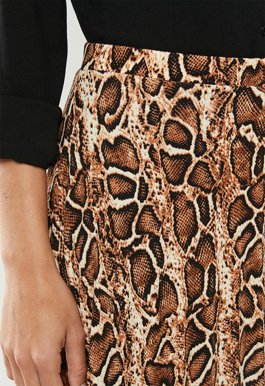 edit - Pleated midi skirt - multi 
