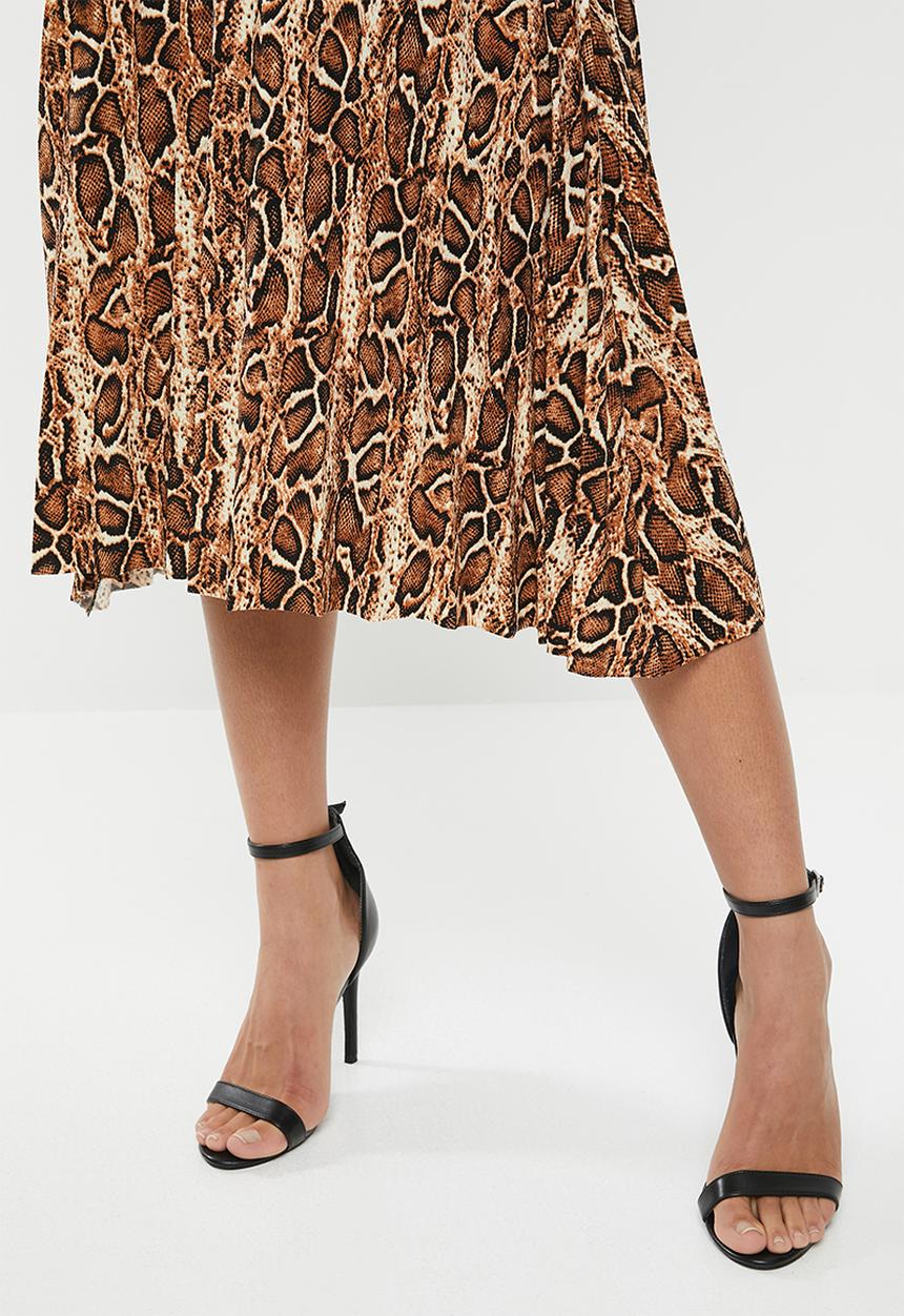 edit - Pleated midi skirt - multi 
