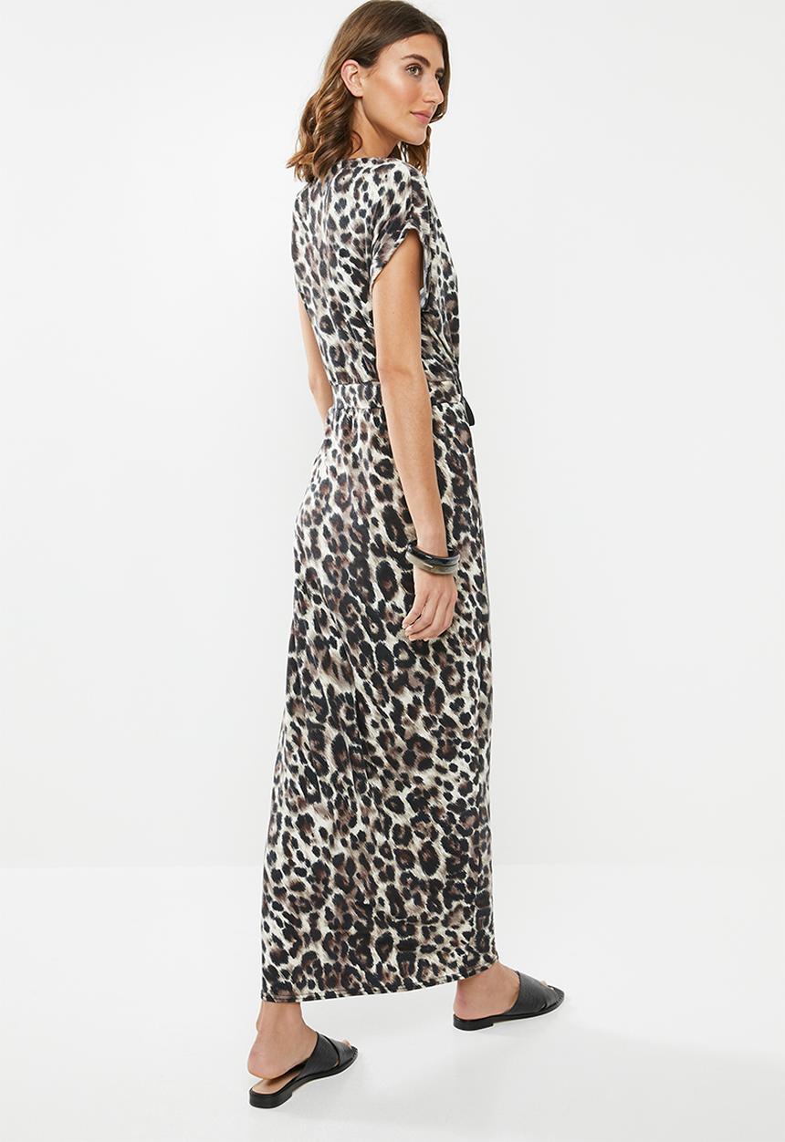 edit - Knot front column dress - multi 
