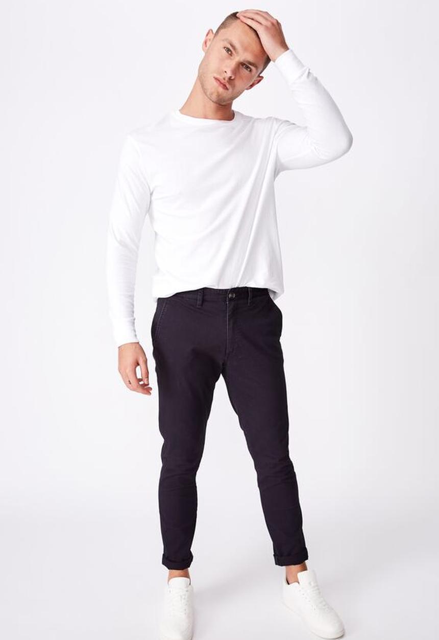 Cotton On - Skinny stretch chino - navy