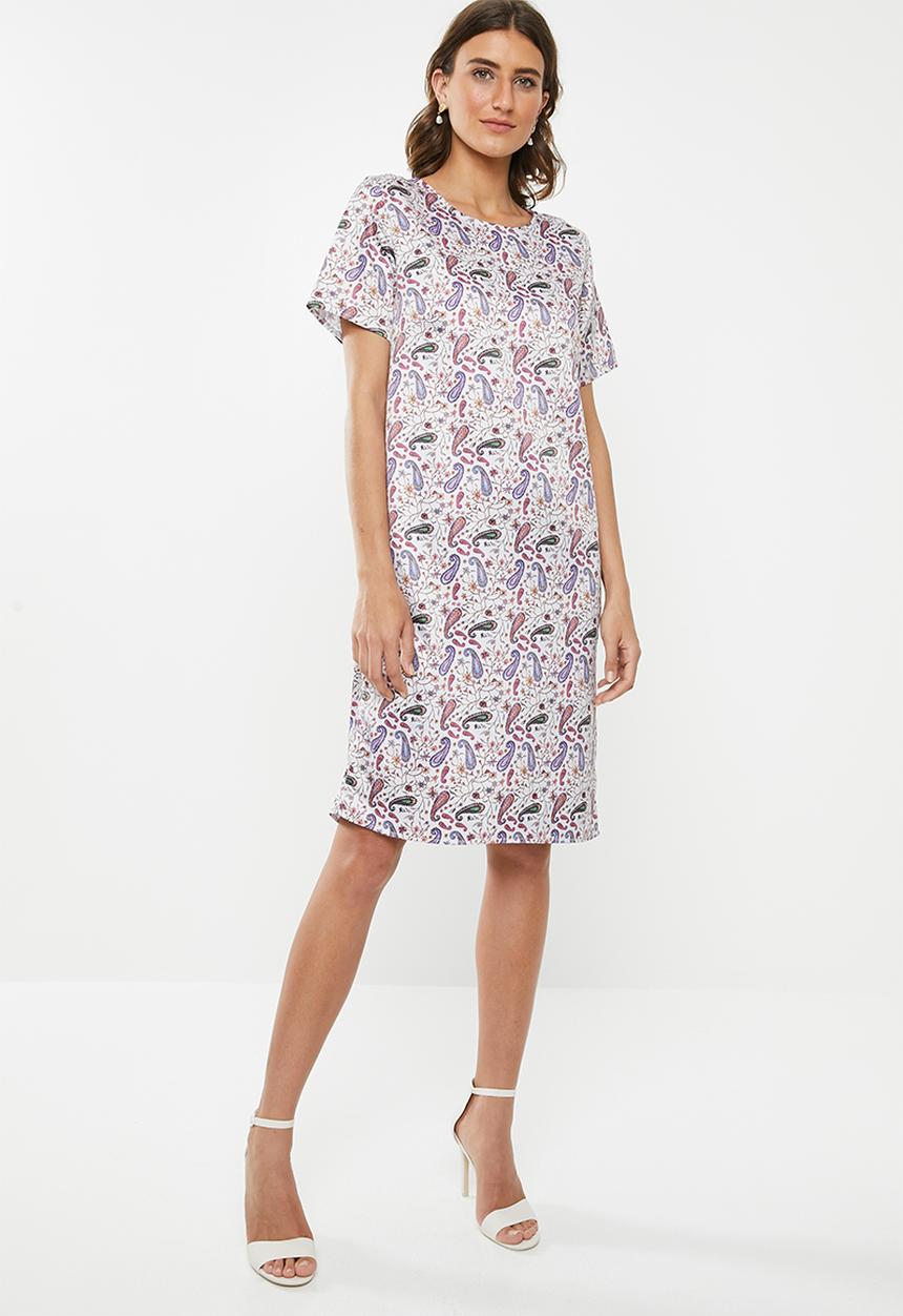 edit - Sleeved shift dress - multi 