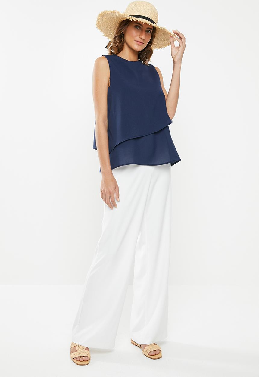 edit - Double layer vest - navy