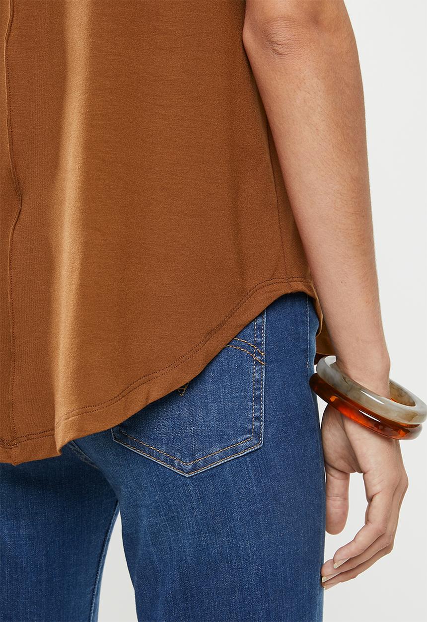 edit - High low tunic - tan