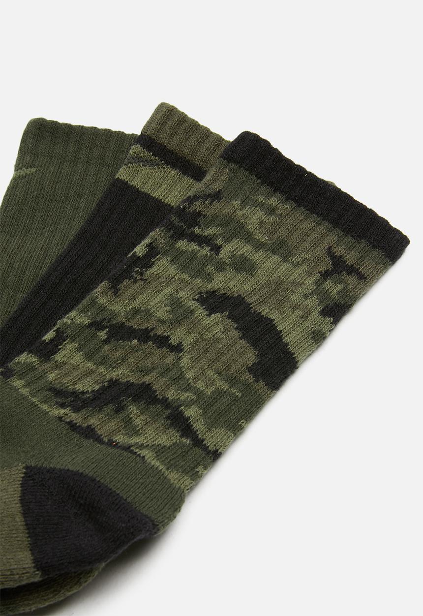 Nike - Nike boys camo socks - green & black