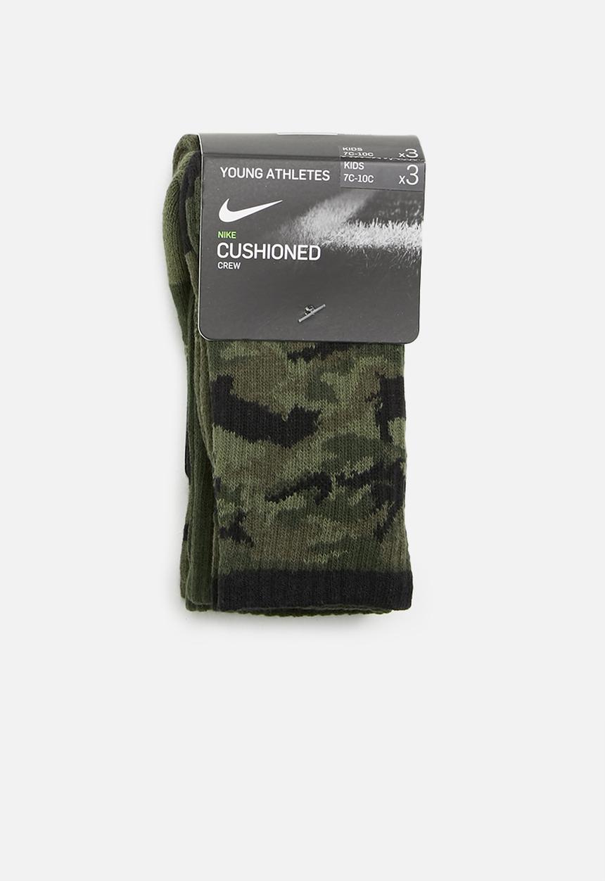 Nike - Nike boys camo socks - green & black
