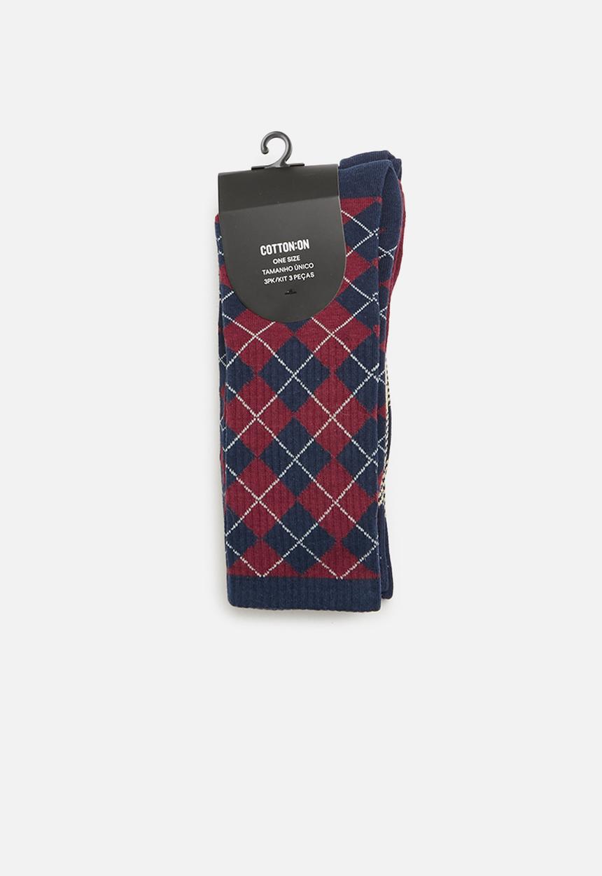 Cotton On - Active 3 pack socks - multi