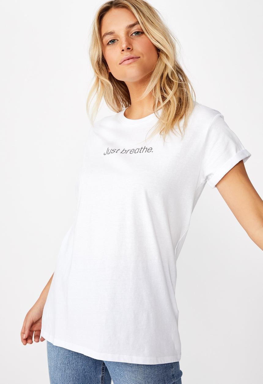Cotton On - Classic slogan T-shirt - white