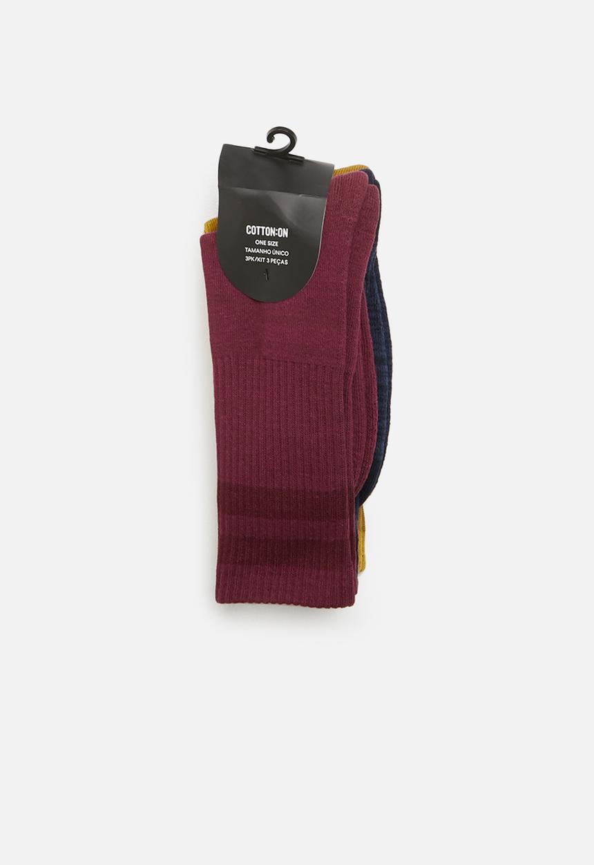 Cotton On - Active 3 pack socks - multi