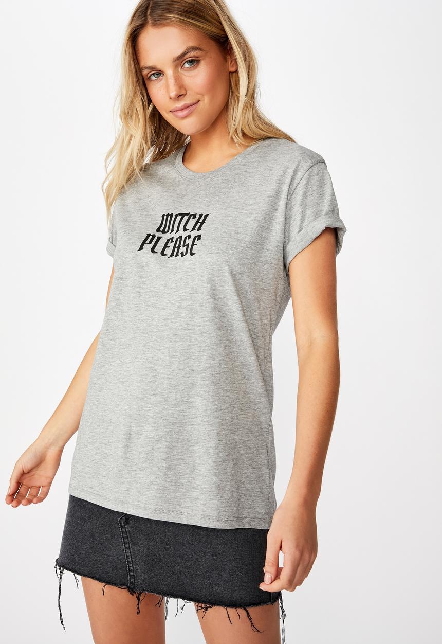 Cotton On - Classic slogan T-shirt - grey