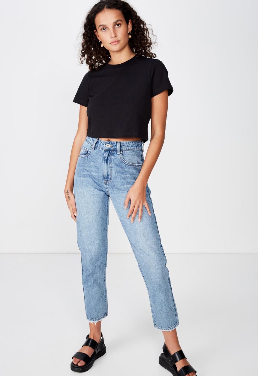Cotton On - The one baby tee  - black