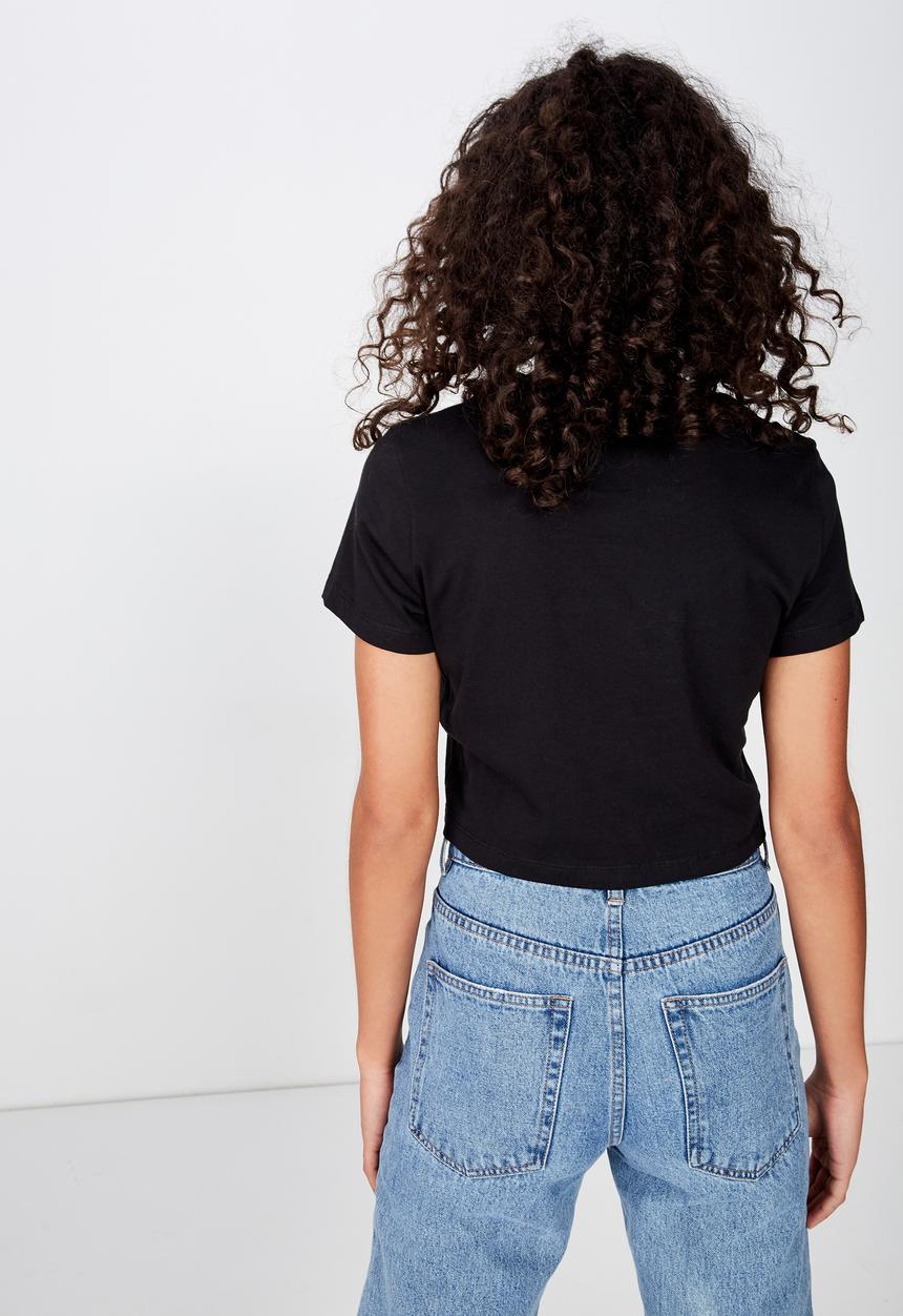 Cotton On - The one baby tee  - black