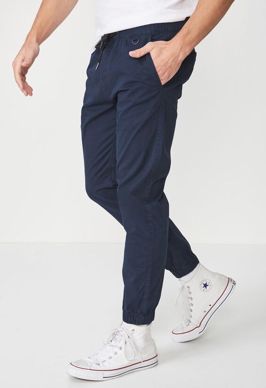 Cotton On - Drake cuffed pant - navy
