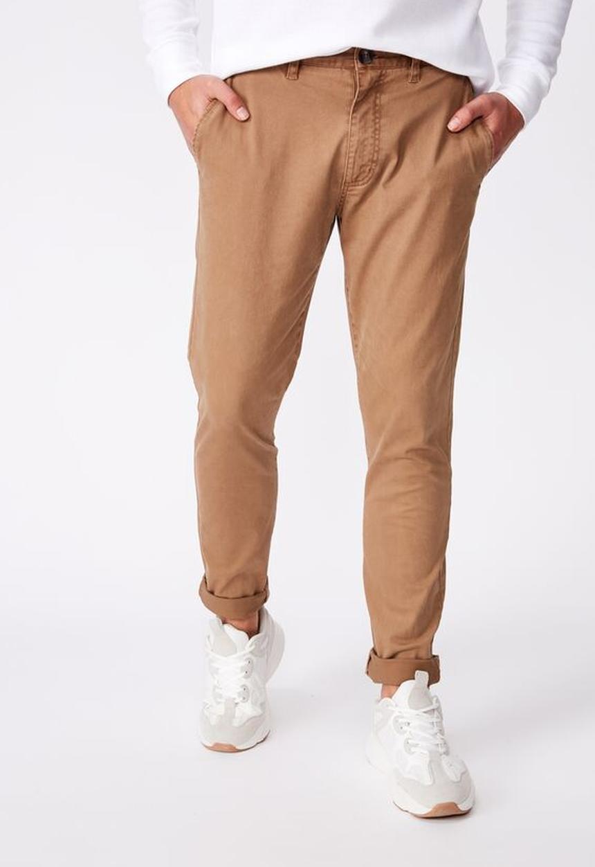 Cotton On - Skinny stretch chino - tan 