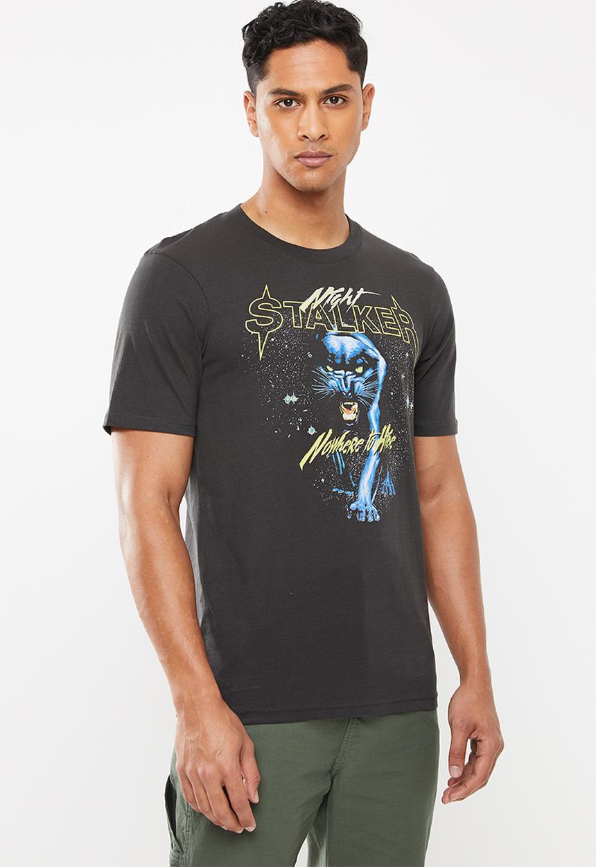 Cotton On - Night stalker Tbar moto T-shirt - charcoal 